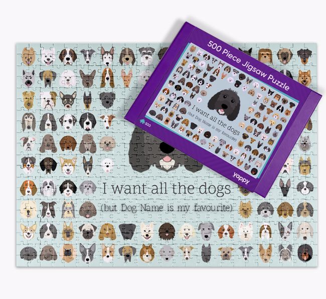 I Want All The Dogs: Personalised {breedFullName} Jigsaw